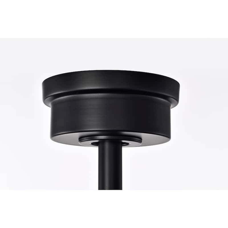 Isla 26 Inch Drum Style Wood Shade Fandelier with Light