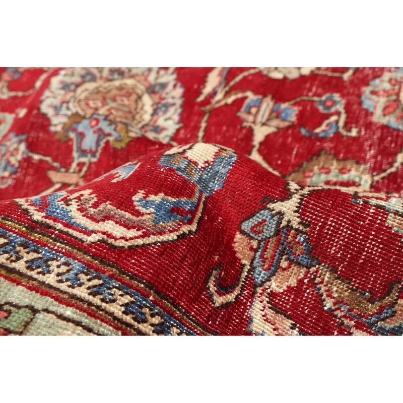 ECARPETGALLERY Hand-knotted Antalya Vintage Red Wool Rug - 8'4 x 11'5
