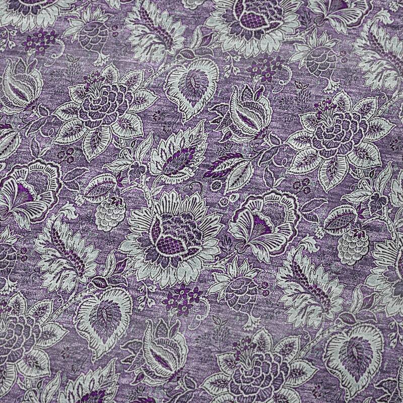 Premium Machine Washable Floral Sherpa Throw Blanket