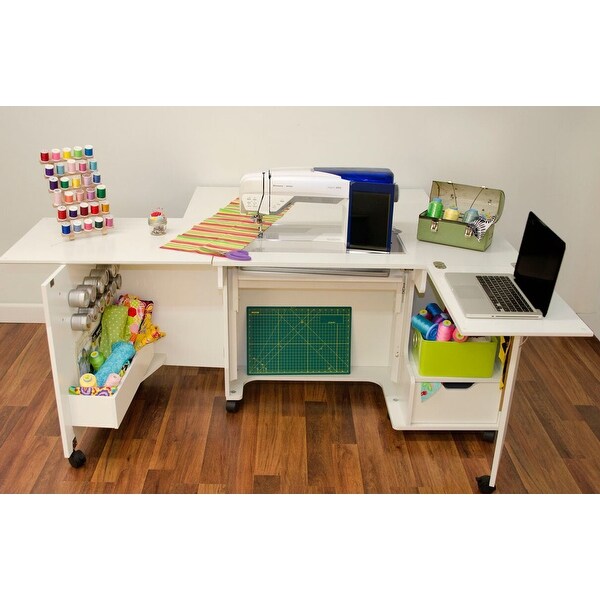 Arrow 62031 Sewing and Serger Cabinet in White