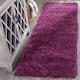 SAFAVIEH California Shag Izat 2-inch Thick Area Rug - 2'3" x 15' Runner - Purple