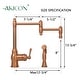 preview thumbnail 6 of 4, One-Handle Copper Pot Filler Kitchen Faucet with Side Sprayer - 12.75"