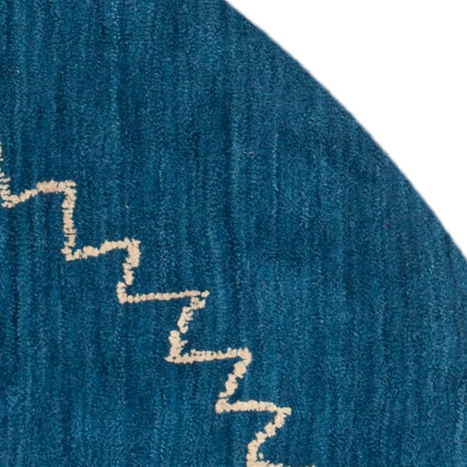 SAFAVIEH Handmade Himalaya Blue Wool Gabbeh Runner Rug