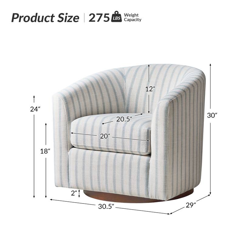 Althea Modern Genuine Leather Swivel Barrel Chair with Solid Wood Base Set of 2 By HULALA HOME