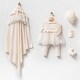 preview thumbnail 2 of 1, Newborn Baby Girl Lace Homecoming Set - 5 Piece Cream