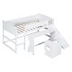 preview thumbnail 16 of 16, Multiple Functions Bed,Low Study Twin Loft Bed with Chair and Rolling Portable Desk