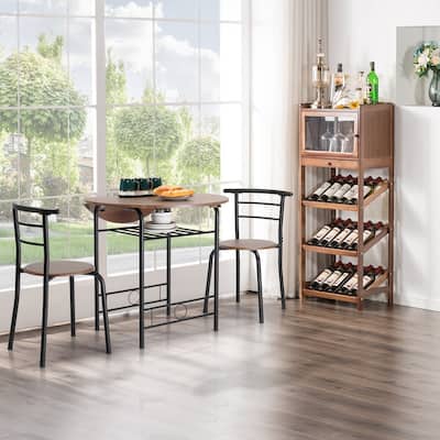 31.5" Drop Leaf Dining Table for Small Space,Small Kitchen Table Set for 2