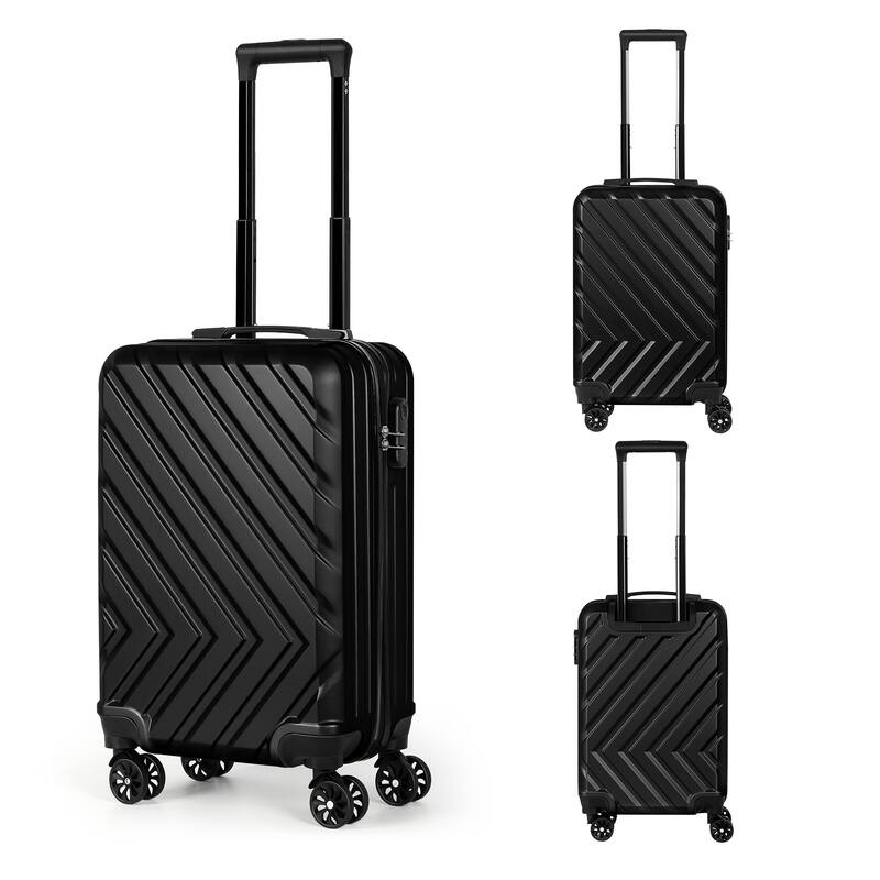20-Inch Carry-On Luggage - Black