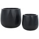 preview thumbnail 21 of 26, SAFAVIEH Outdoor Kane Cement Ficonstone Planter Pot (Set of 2) - 16Wx16Dx14