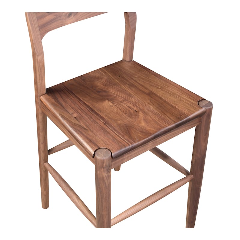 Aurelle Home Owletta Modern Solid Wood Counter Stool - 19.5"W x 38"H x 20"D