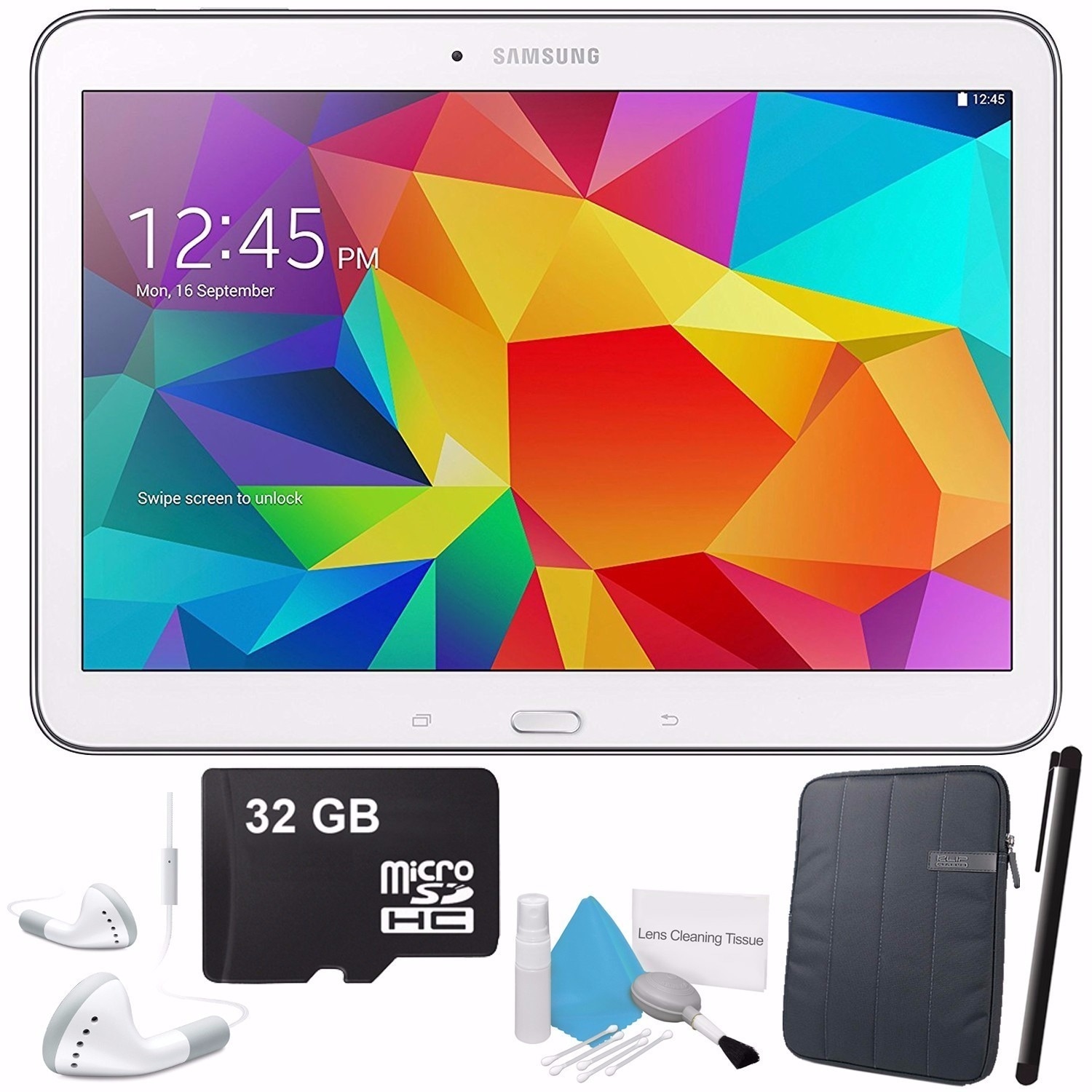 Shop Black Friday Deals On Samsung Galaxy Tab 4 10 1 Sm T530 Android Bundle With Black Case Open Box Overstock 18018447