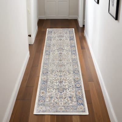 Nete Power Loomed Durable Area Rug By HomeRoots - 90' X '26' X '0.5