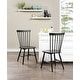 preview thumbnail 1 of 5, Eagle Ridge Farmhouse Windsor-style Dining Chairs (Set of 2) Black
