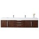 preview thumbnail 1 of 13, James Martin Vanities Mercer Island 72" Double Vanity, Coffee Oak with Brushed Nickel Hardware