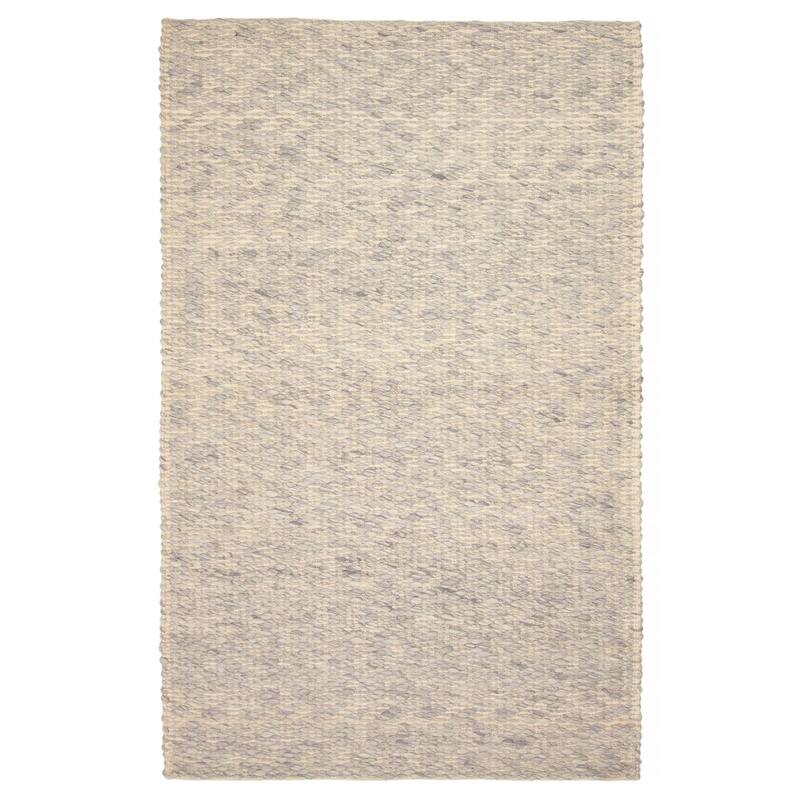 ECARPETGALLERY Braid weave Sienna Grey Wool Rug - 5'1 x 8'2 - Grey - 5'1 x 8'2