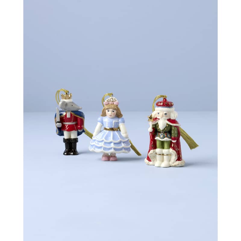 Lenox Nutcracker Ballet 3-Piece Ornament Set