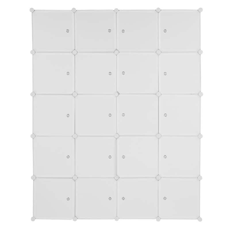 20-Cube DIY Closet Cabinets Shelves Storage Organizers