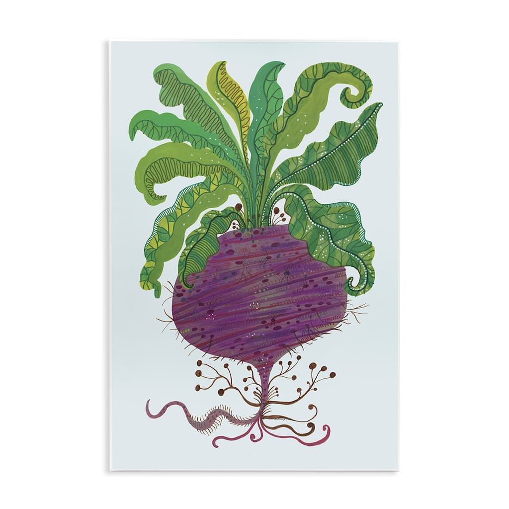 Stupell Stylized Beetroot Vegetable Wall Plaque Art Design By Kay Widdowson