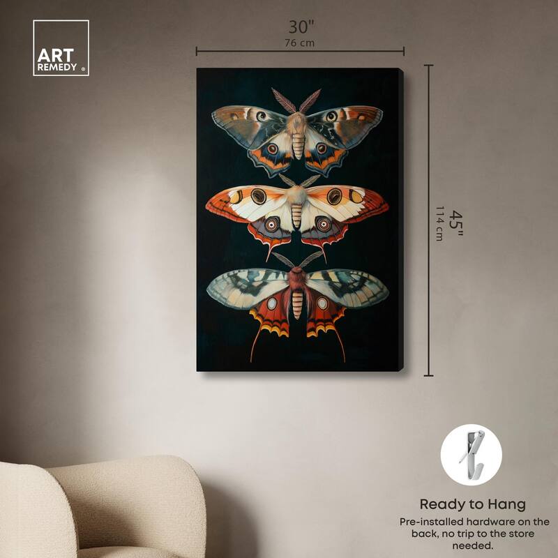 Void's Vivid Visitors Canvas by Art Remedy, Gallery Wrapped