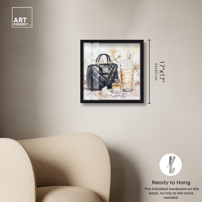 Trinkets and White Floral Shadowbox by Art Remedy