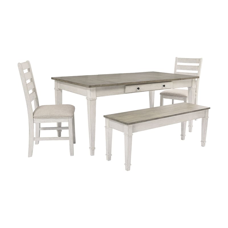 Signature Design by Ashley Skempton White / Light Brown 4-Piece Dining Package