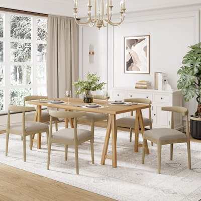 Christopher Knight Home - Callahan 7 Piece Rubberwood Dining Set