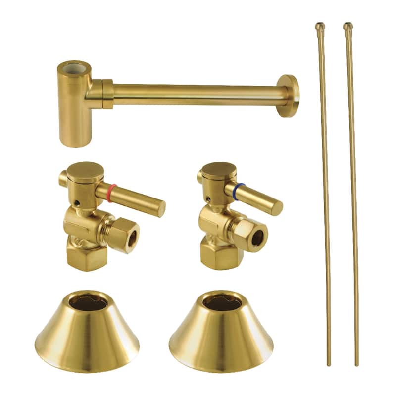 Trimscape Plumbing Sink Trim Kit with Bottle Trap - Brushed Brass