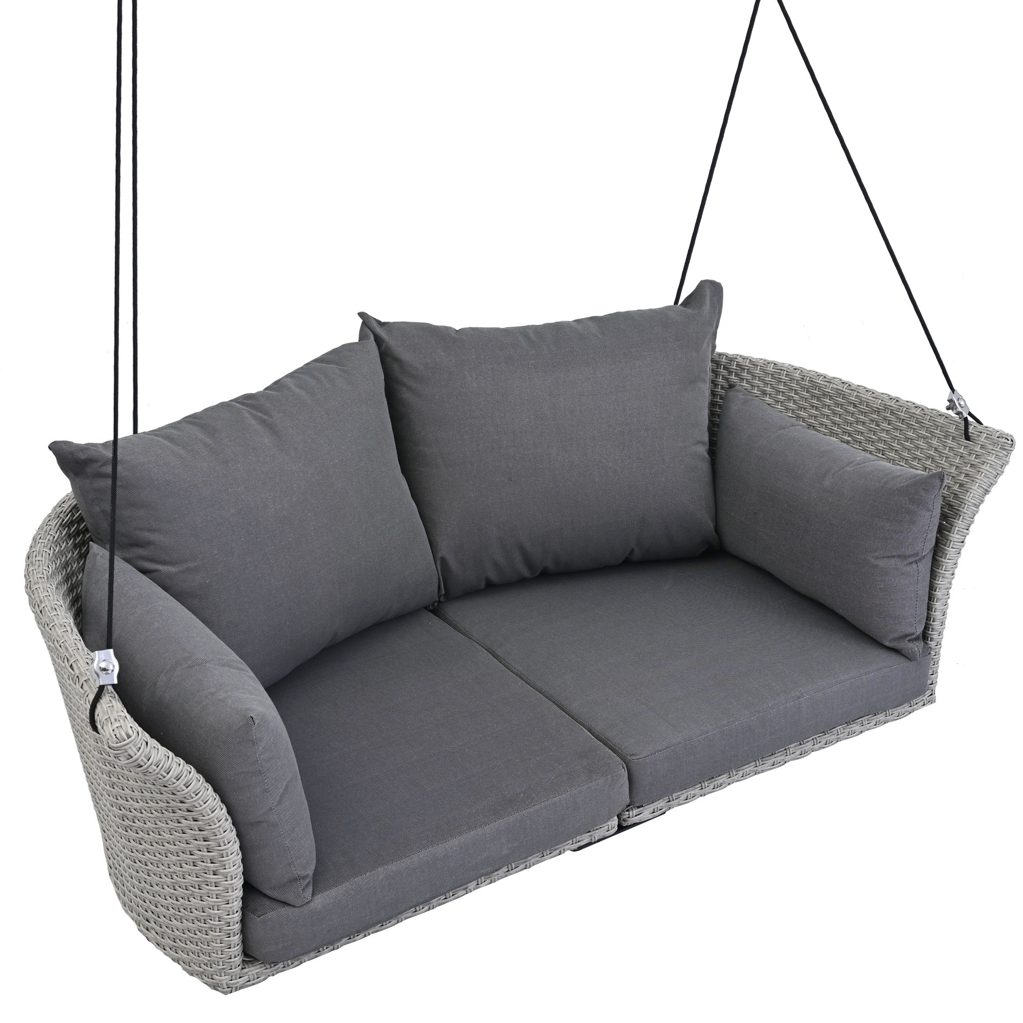 Wicker loveseat porch clearance swing