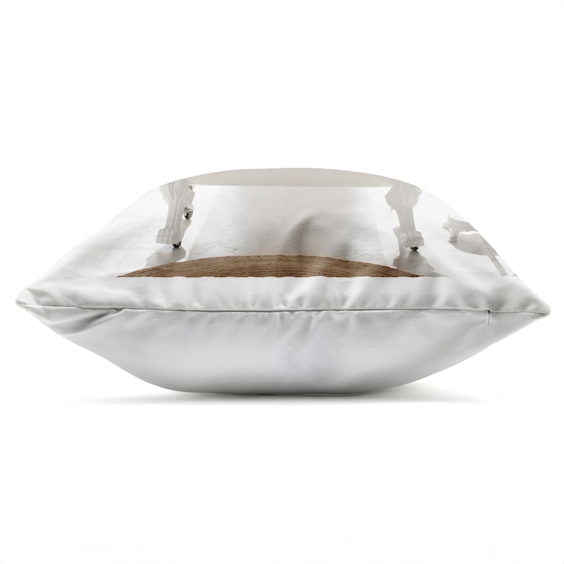 Stupell Happy Puppy in Bathtub Printed Outdoor Throw Pillow Design by CAD Designs