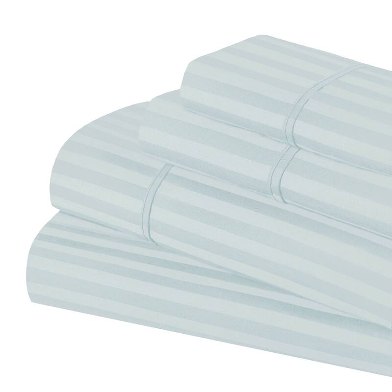 Superior Egyptian Cotton 600TC Striped Deep Pocket Sheet Set