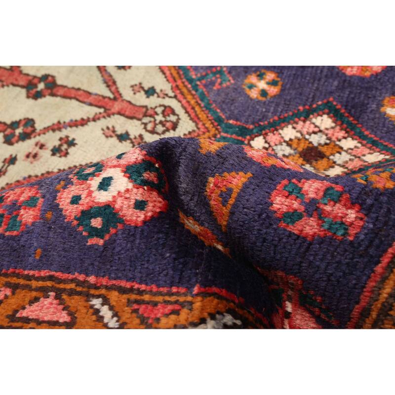 ECARPETGALLERY Hand-knotted Konya Anatolian Navy Wool Rug - 3'2 x 9'4