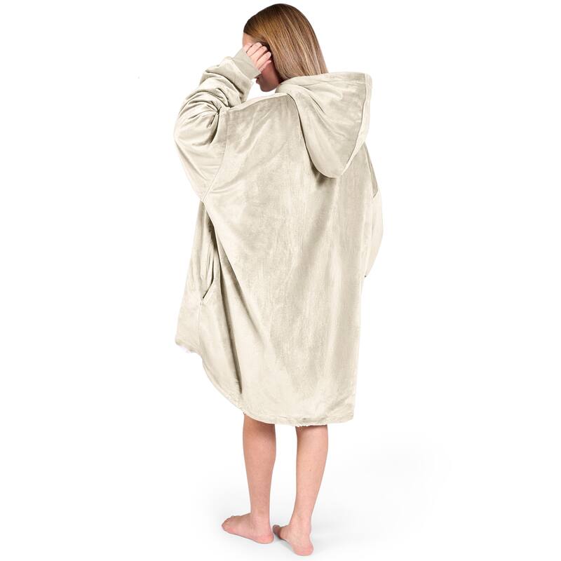 Bare Homey B-Cozy Oversized Sherpa Wearable Blanket