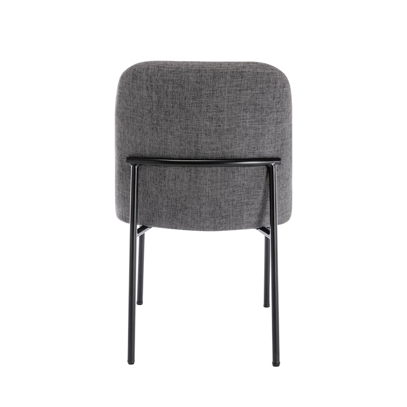 Porthos Home Lyra Fabric Upholstered Dining Chairs with Iron Legs, Set of 2