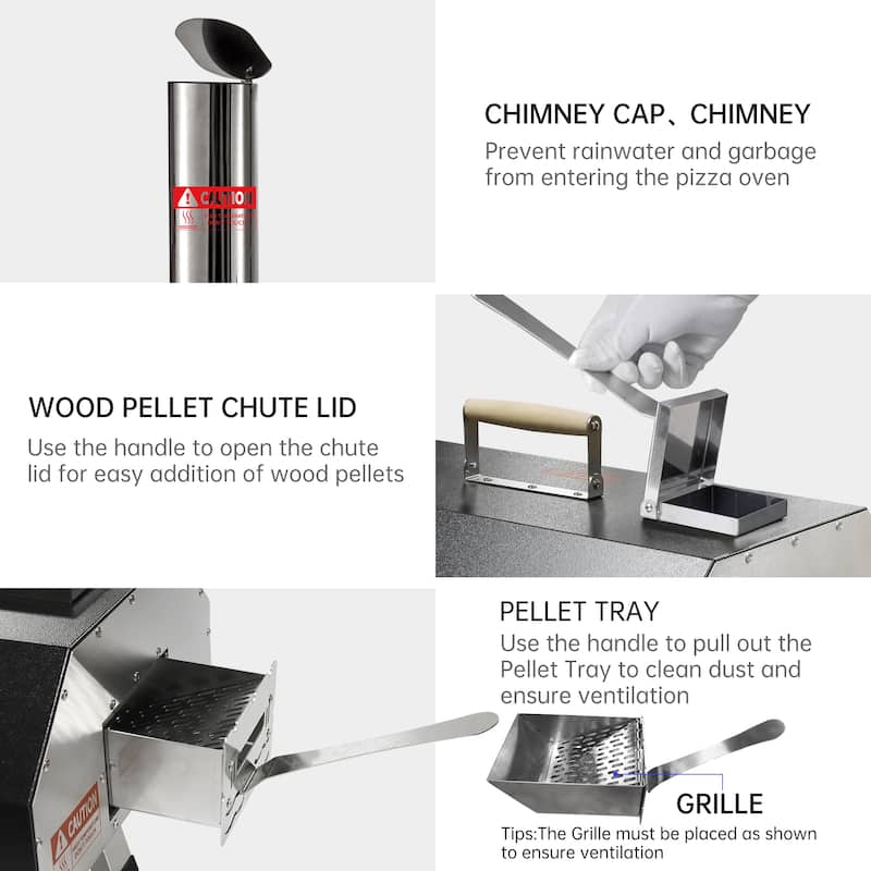 Semi-Automatic Outdoor Portable Wood Fired Pizza Oven