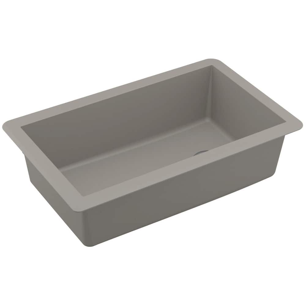 Karran USA QU-670 Undermount Quartz/Granite 32" Single Bowl Kitchen