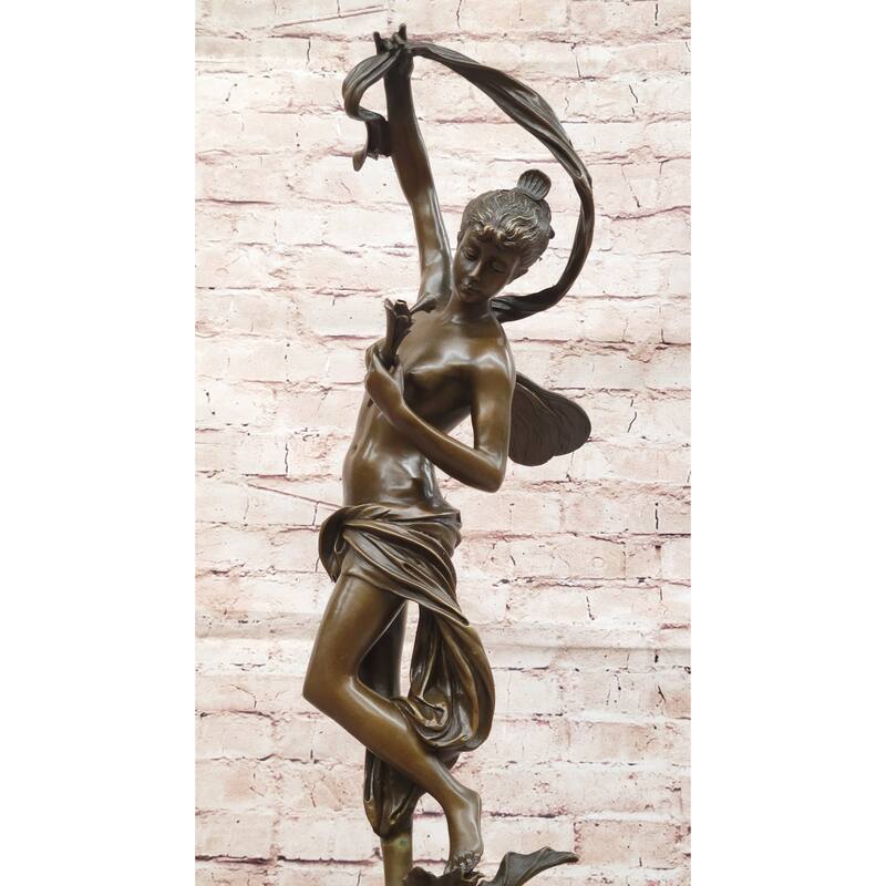 Z. Madri “Venus Emerging From A Conch Shell” – Clical Bronze Sculpture On Marble Base