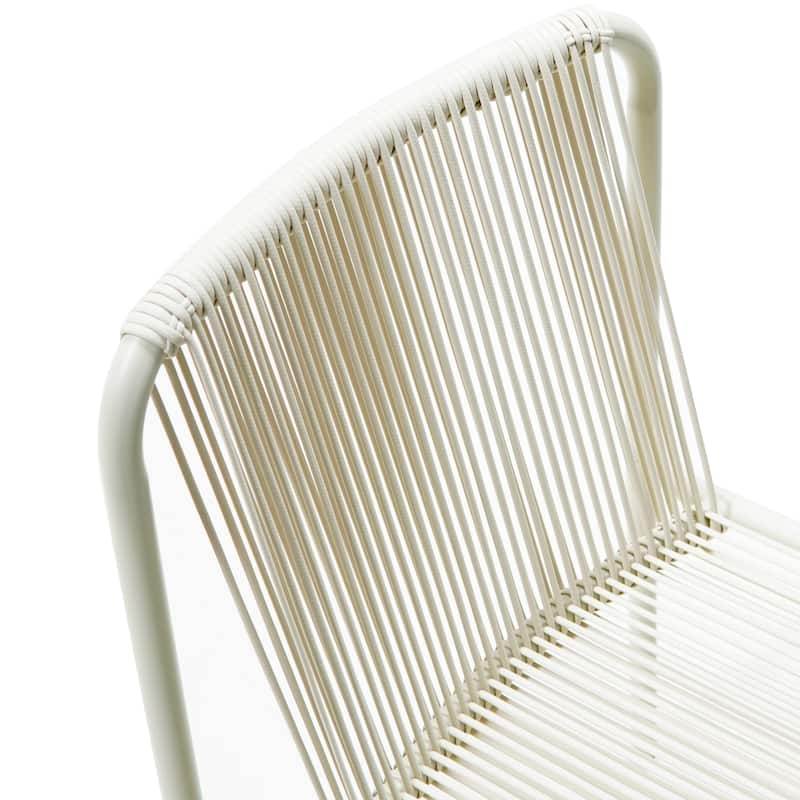 Christopher Knight Home - Burgess Space-Saving and Stylish Outdoor Stacking Dining Chairs