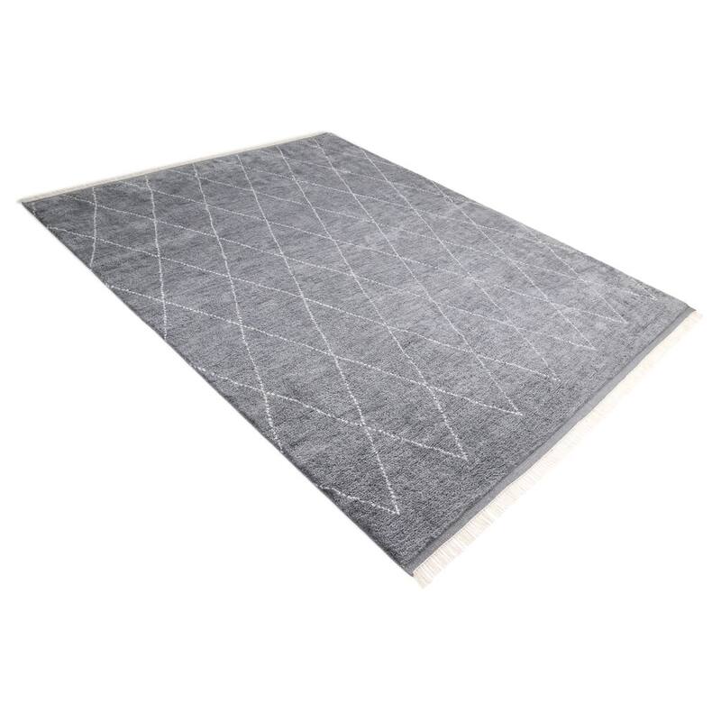 Overton Handmade Shaggy Boho Moroccan Area Rug
