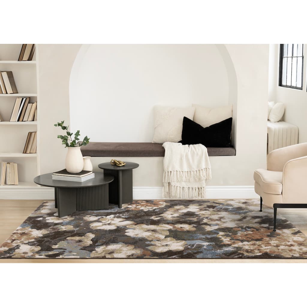 Multi-Colored Elegant Floral Area Rug