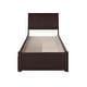 preview thumbnail 5 of 5, Portland Twin XL Platform Bed with Footboard and 2 Drawers in Espresso