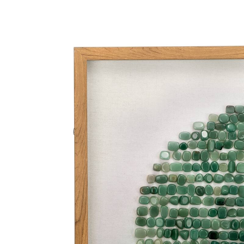 23.5" x 23.5" Elos Stone Shadow Boxes Wall Art,Set of 2