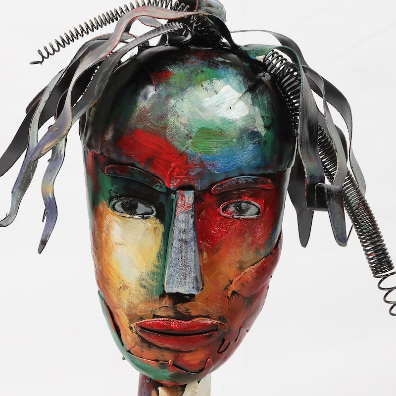 Iron Hand-Painted Colorful Art Sculpture