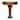 Artisan Furniture Solid Wood Amber Pedestal Console Table , Brown