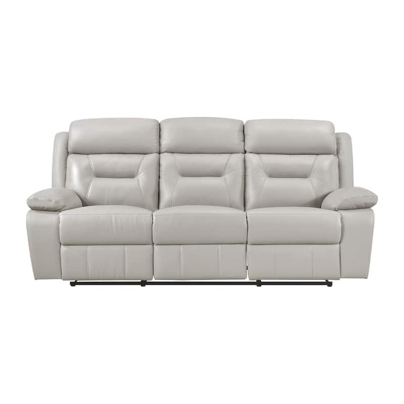 Papyrus 2-Piece Leather Match Manual Reclining Sofa Set