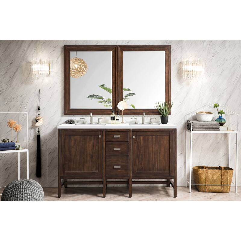 James Martin Vanities E444-V60D-3WZ Addison 60" Free Standing Double
