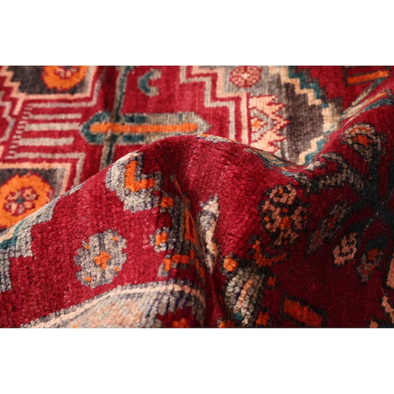 ECARPETGALLERY Hand-knotted Andelz Red Wool Rug - 4'0 x 7'7