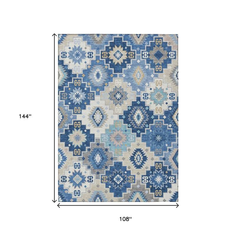 HomeRoots Southwestern Transitional Rectangle Outdoor Rug