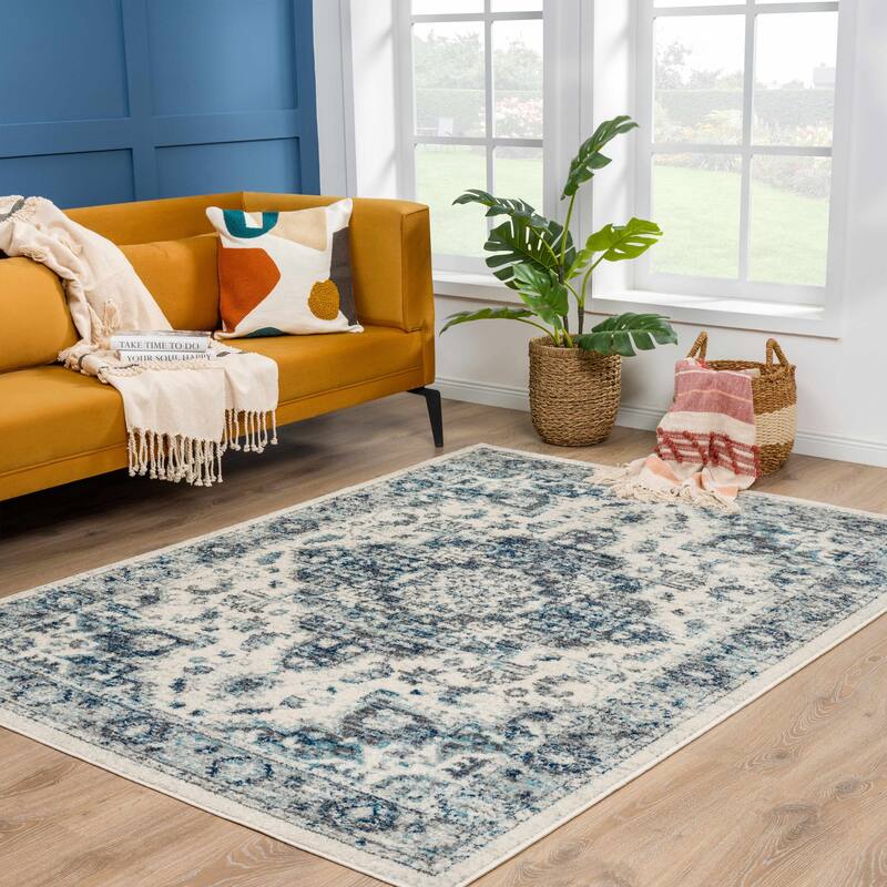 Hauteloom Istanbul Collection Vintage Oriental Traditional Medallion Area Rug