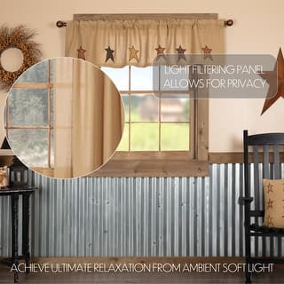 tobacco cloth prairie curtains Fringed Curtain Set whether its Country VHC Brands Tobacco Cloth Fringed