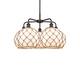 Option Oil Rubbed Bronze / White Glass with Brown Rope